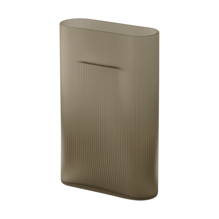 Ridge βάζο γαλακτ�ερό γυαλί 35 cm - Taupe - Muuto