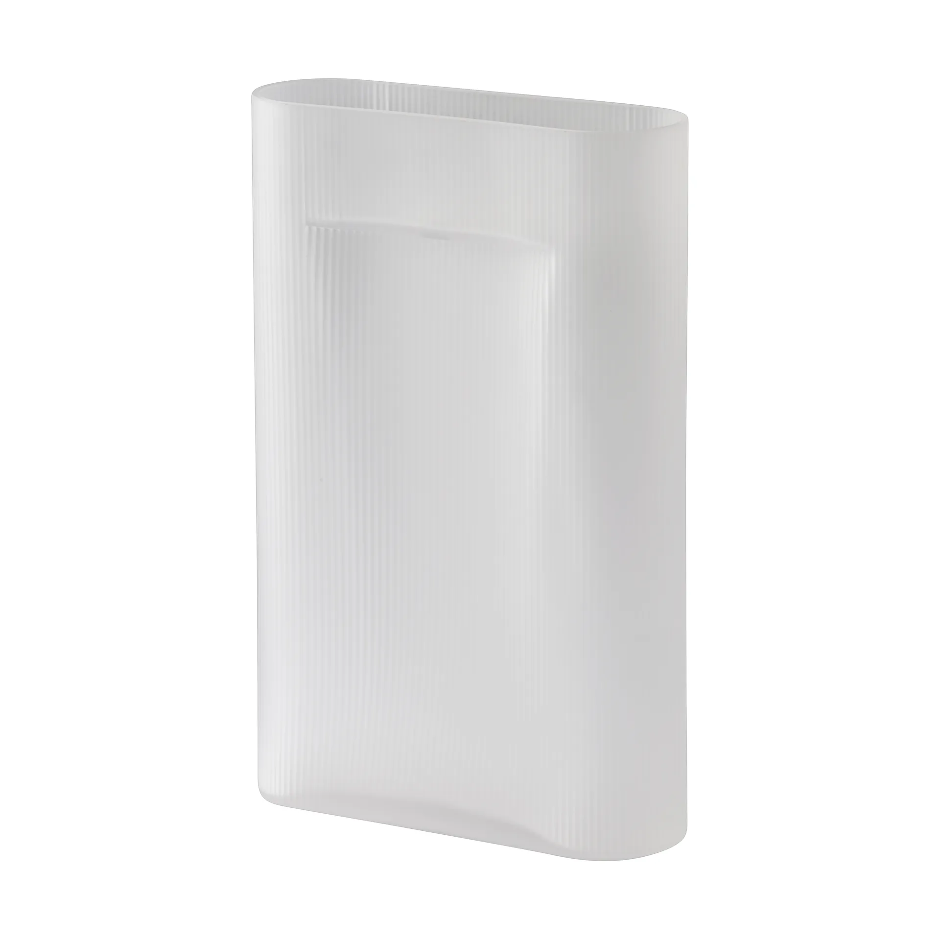 Ridge βάζο γαλακτερό γυαλί 48,5 cm, White Muuto