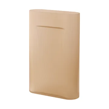 Ridge βάζο γαλακτερό γυαλί 48,5 cm - Ανοιχτό πορτοκαλί - Muuto