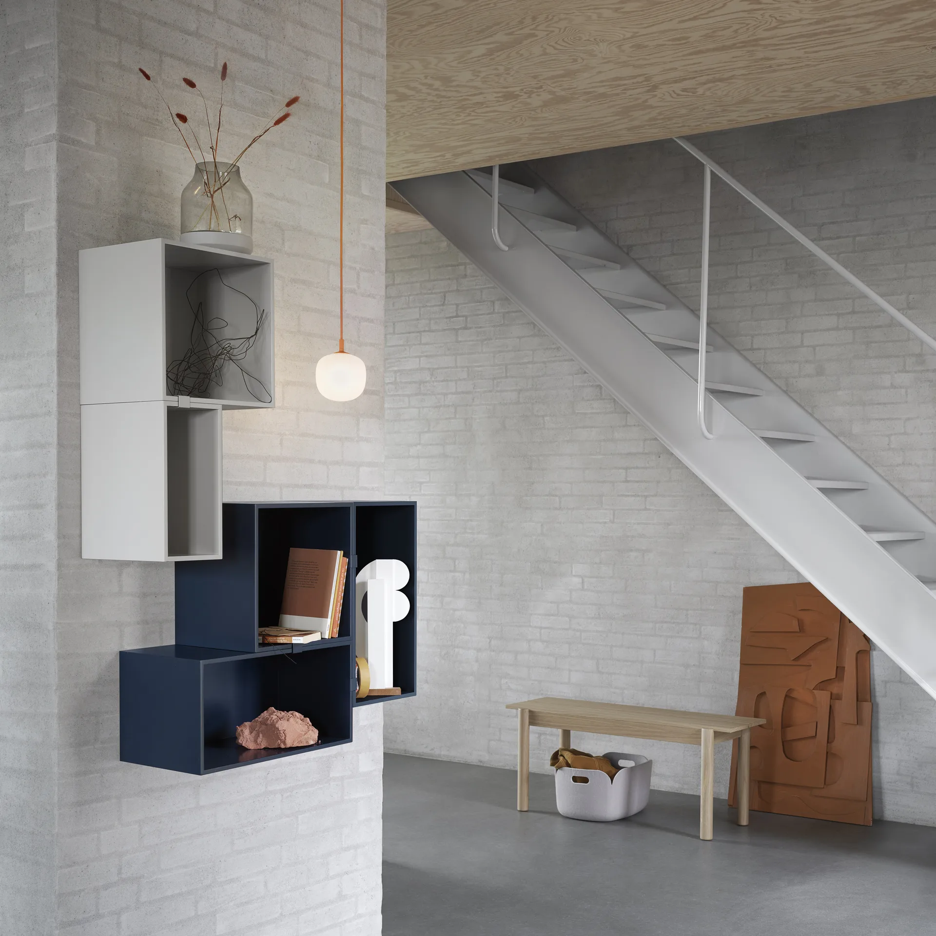 Rime κρεμαστό φωτιστικό Ø 12 cm, πορτοκαλί Muuto