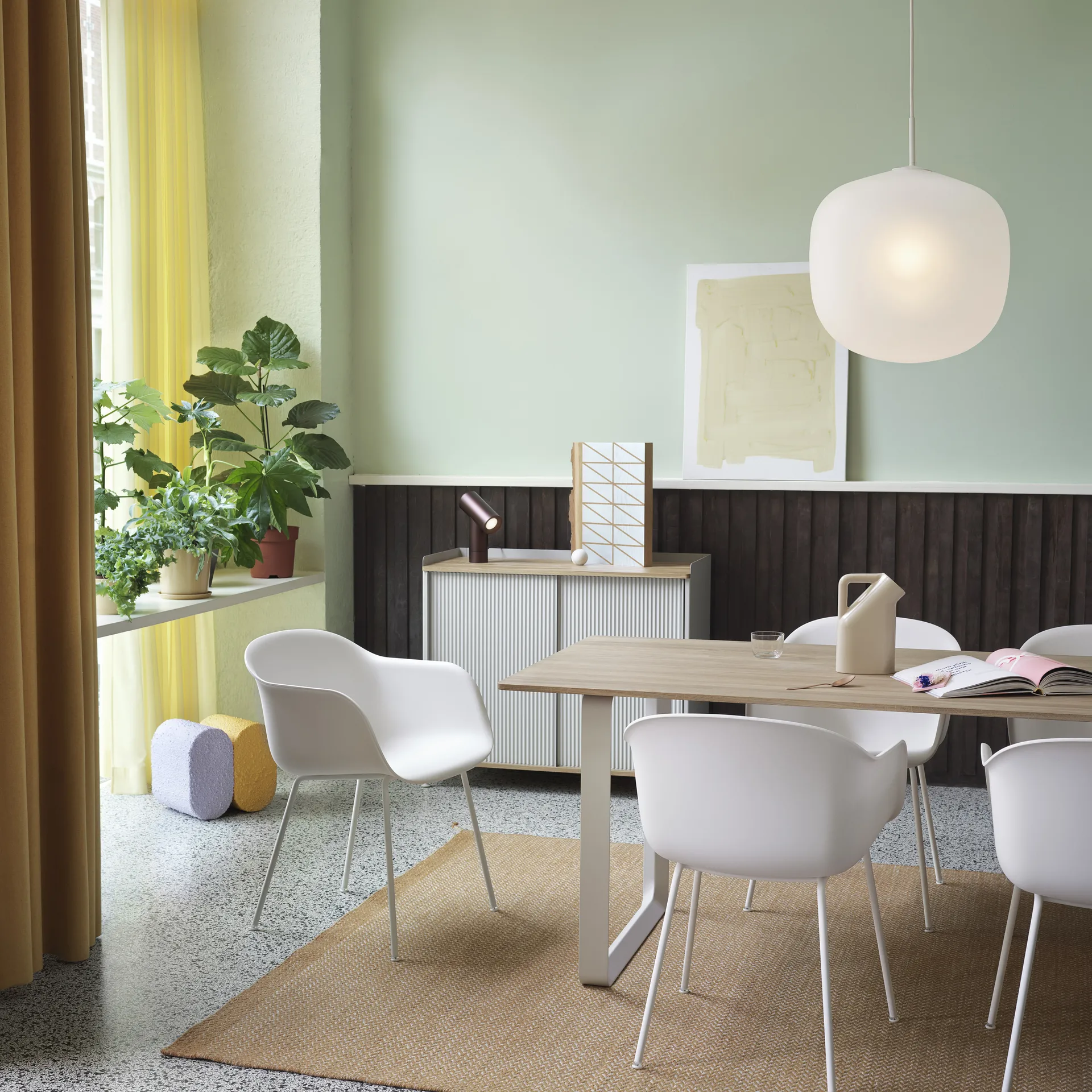 Rime κρεμαστό φωτιστικό Ø 45 cm, λευκό Muuto