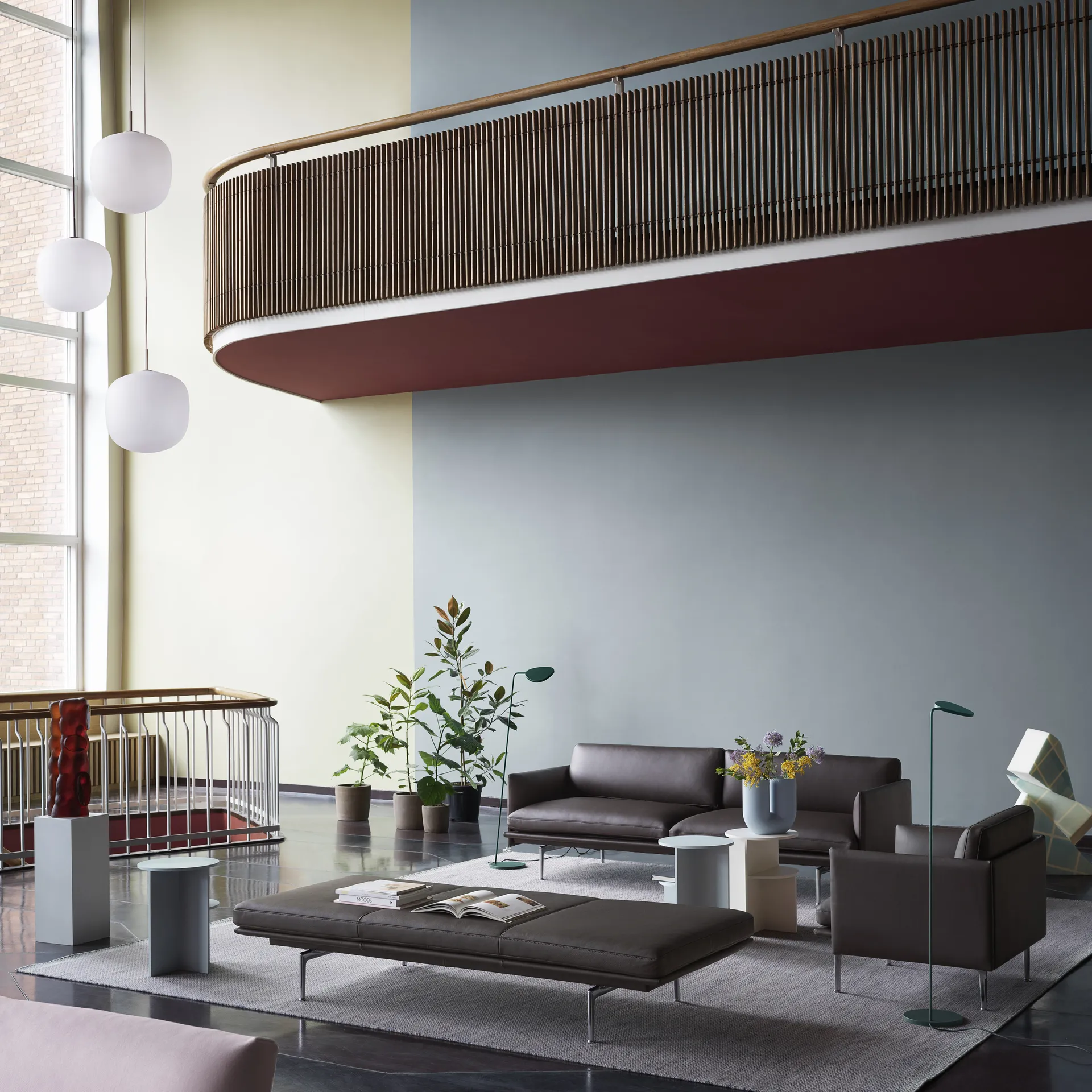 Rime κρεμαστό φωτιστικό Ø 45 cm, μαύρο Muuto