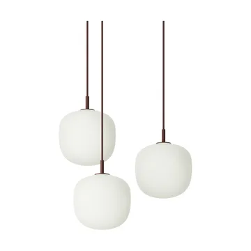 Rime Pendant Cluster 3 κρεμαστό φωτιστικό - Βαθυκόκκινο, Ø18 εκ. - Muuto
