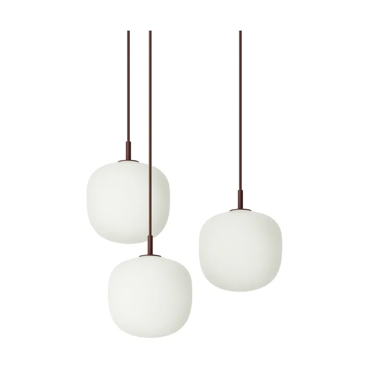 Rime Pendant Cluster 3 κρεμαστό φωτιστικό - Βαθυκόκκινο, Ø18 εκ. - Muuto
