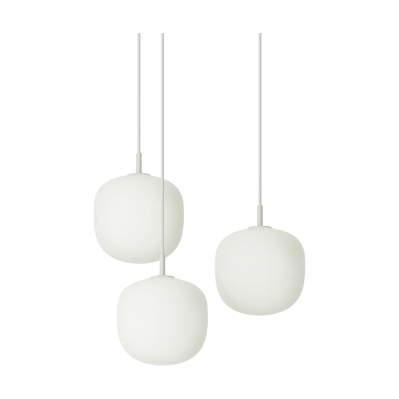 Rime Pendant Cluster 3 κρεμαστό φωτιστικό, Λευκό, Ø18 εκ. Muuto