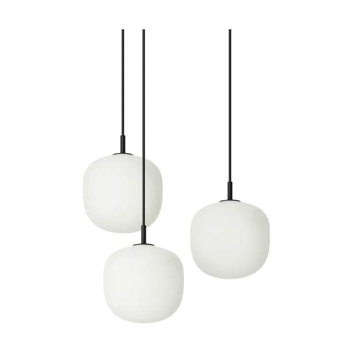 Rime Pendant Cluster 3 κρεμαστό φωτιστικό - Black, Ø18 εκ. - Muuto