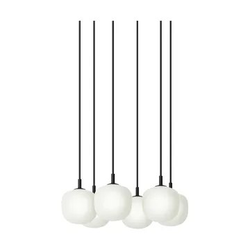 Rime Pendant Cluster 6 κρεμαστό φωτιστικό - Μαύρο, Ø12 εκ. - Muuto
