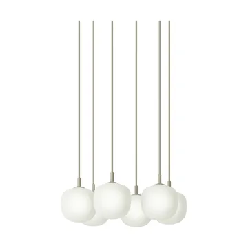 Rime Pendant Cluster 6 κρεμαστό φωτιστικό - Γκρι, Ø12 εκ. - Muuto