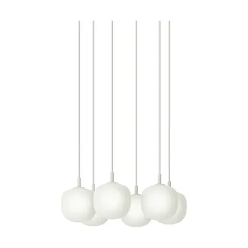 Rime Pendant Cluster 6 κρεμαστό φωτιστικό - Λευκό, Ø12 εκ. - Muuto