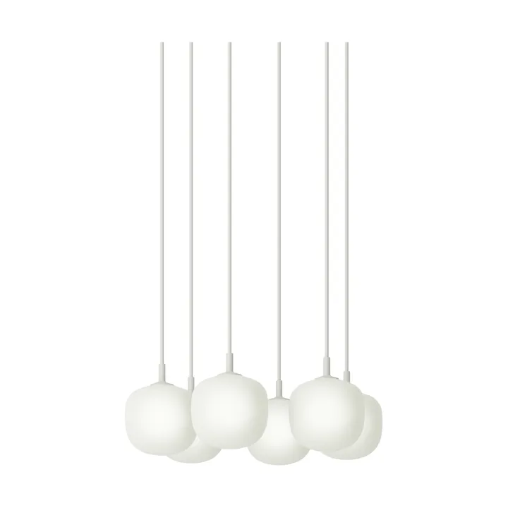 Rime Pendant Cluster 6 κρεμαστό φωτιστικό - Λευκό, Ø12 εκ. - Muuto
