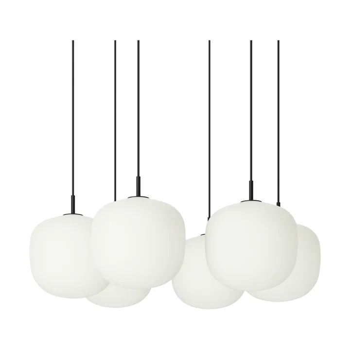Rime Pendant Cluster 6 κρεμαστό φωτιστικό - Μαύρο, Ø25 εκ. - Muuto