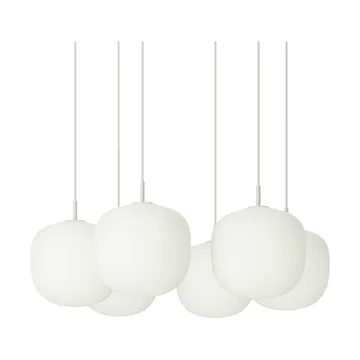 Rime Pendant Cluster 6 κρεμαστό φωτιστικό - Λευκό, Ø25 εκ. - Muuto