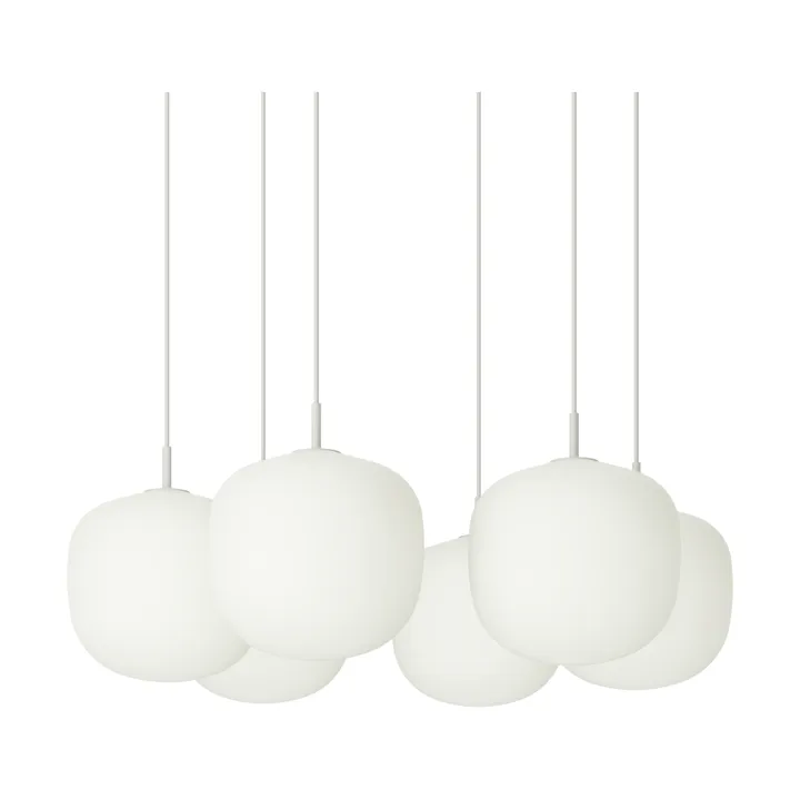 Rime Pendant Cluster 6 κρεμαστό φωτιστικό - Λευκό, Ø25 εκ. - Muuto