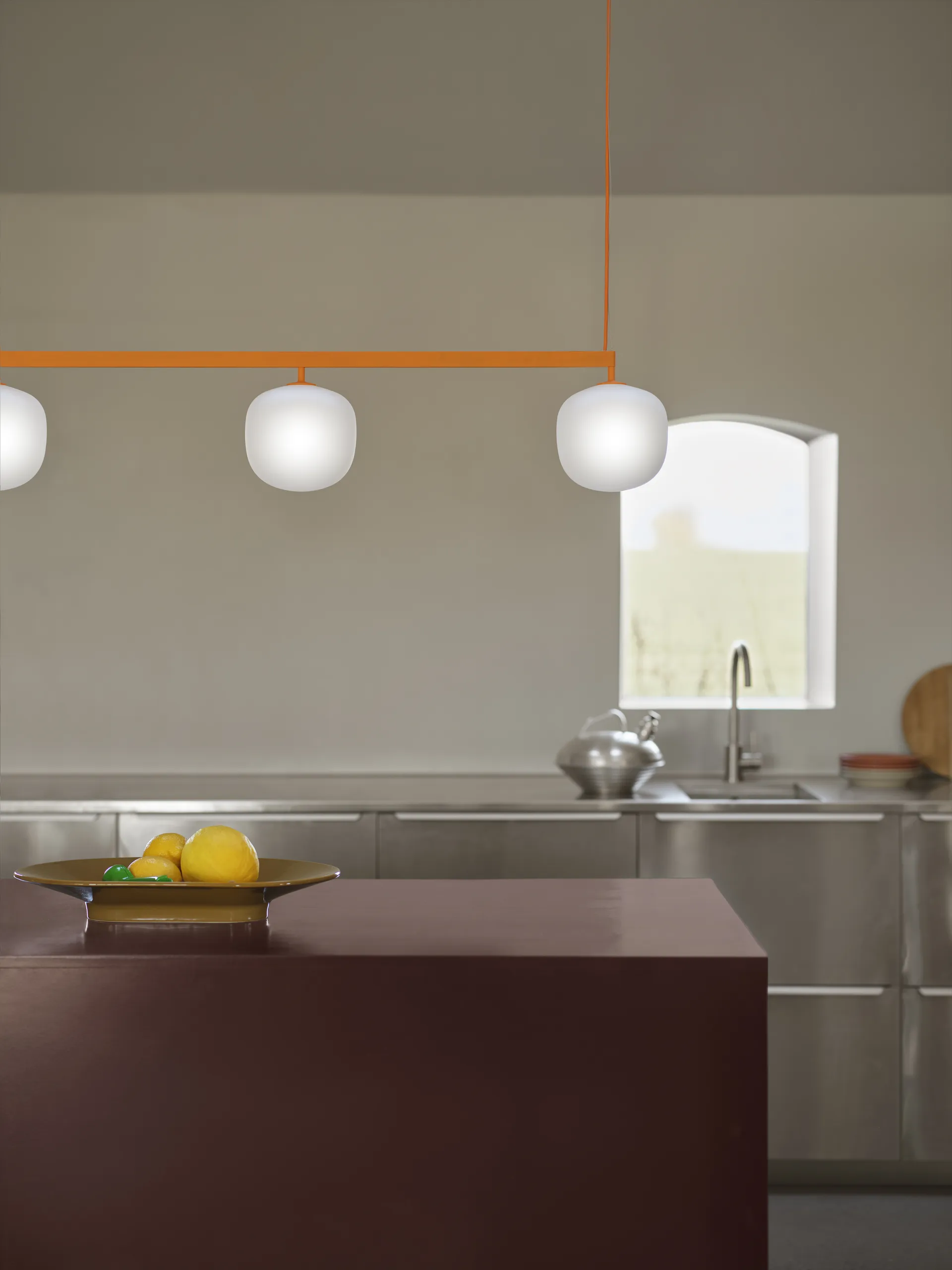 Rime Rail Lamp κρεμαστό φωτιστικό, Orange Muuto