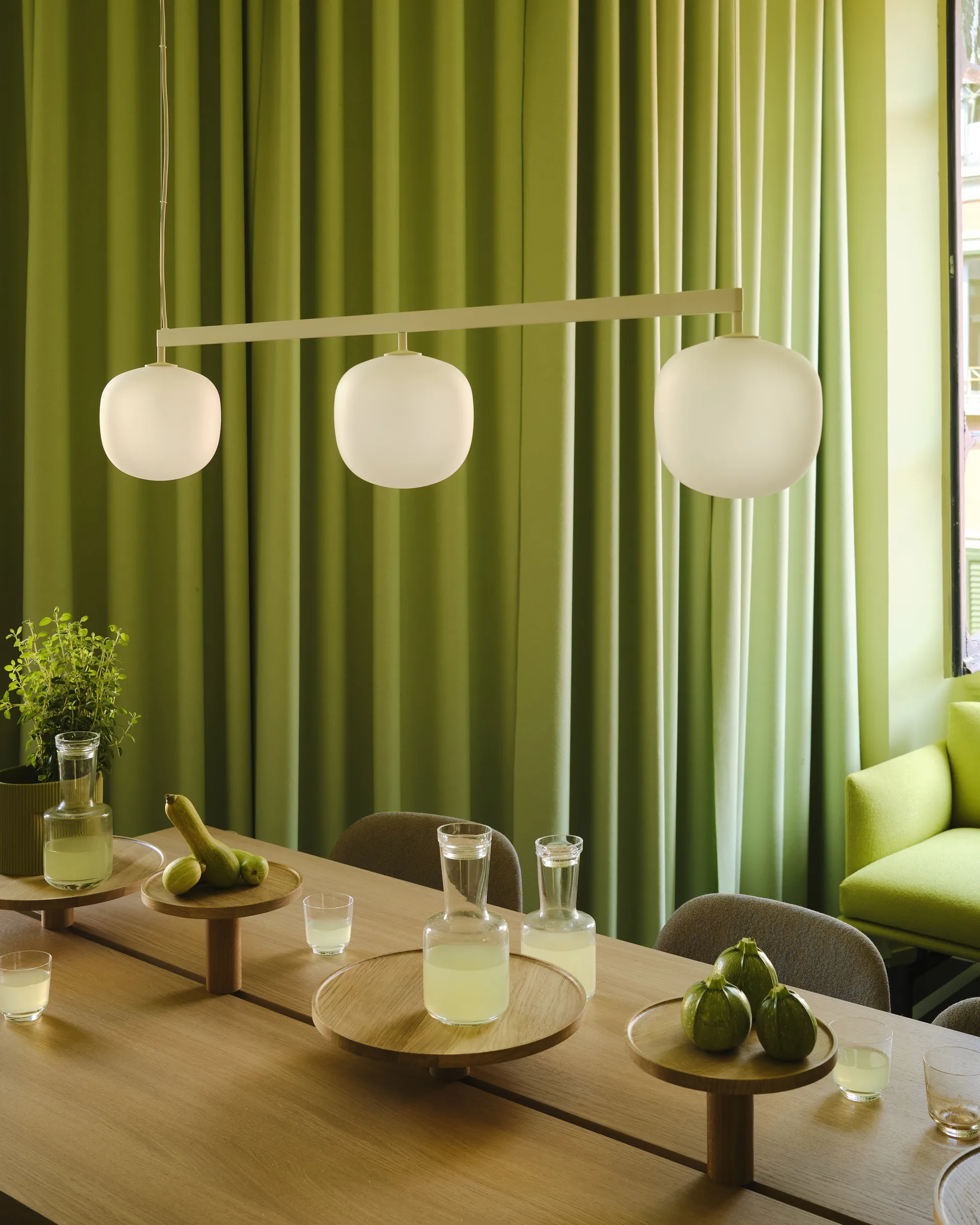 Rime Rail Lamp κρεμαστό φωτιστικό, White Muuto