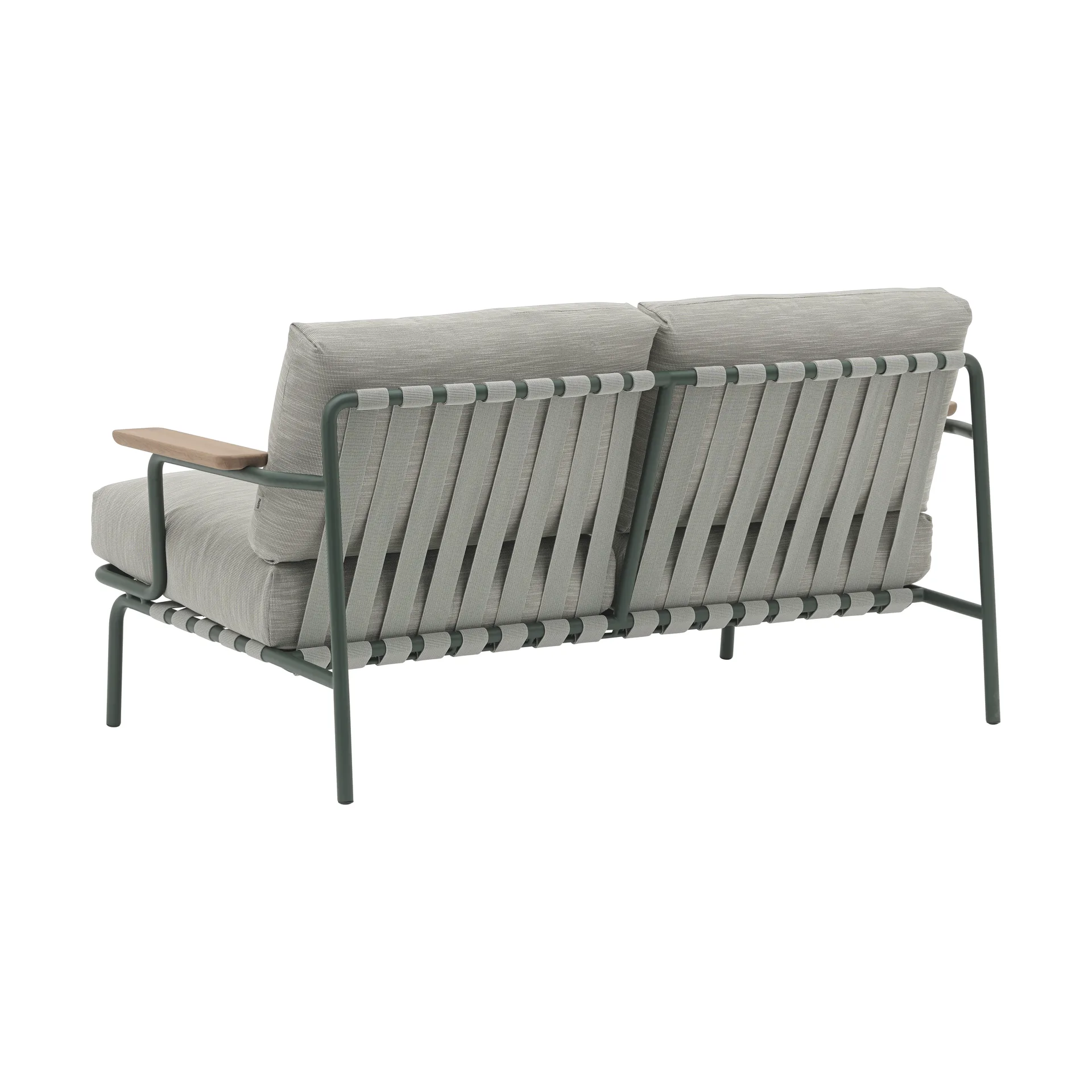 Settle καναπές 2 θέσεων, Ribbed Weave 2 Dark green Muuto
