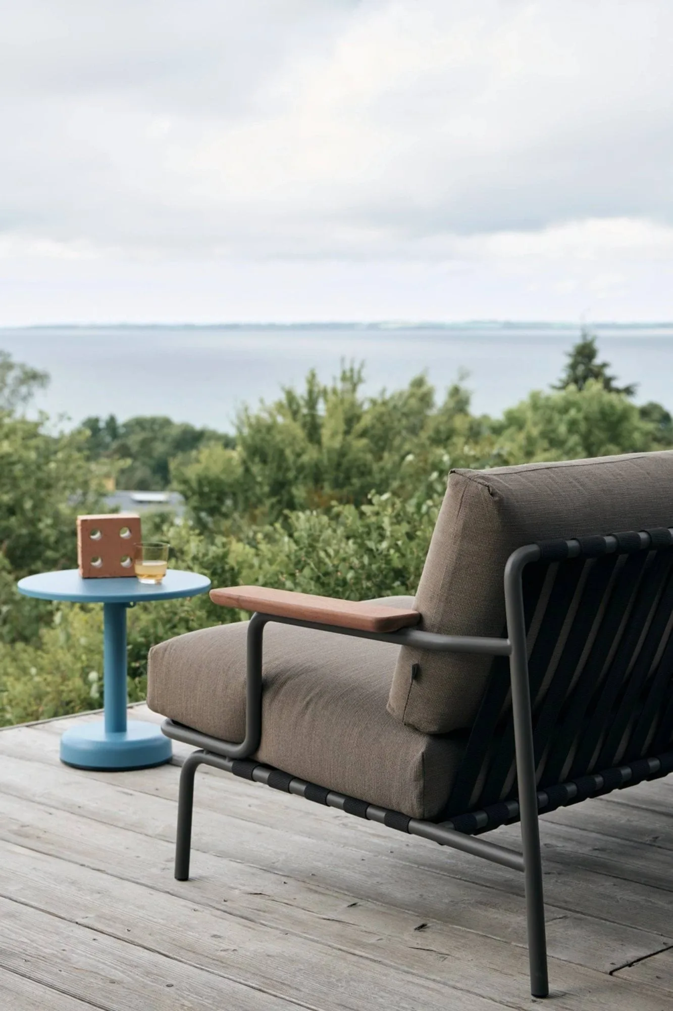 Settle καναπές 2 θέσεων, Ribbed Weave 5 Taupe Muuto
