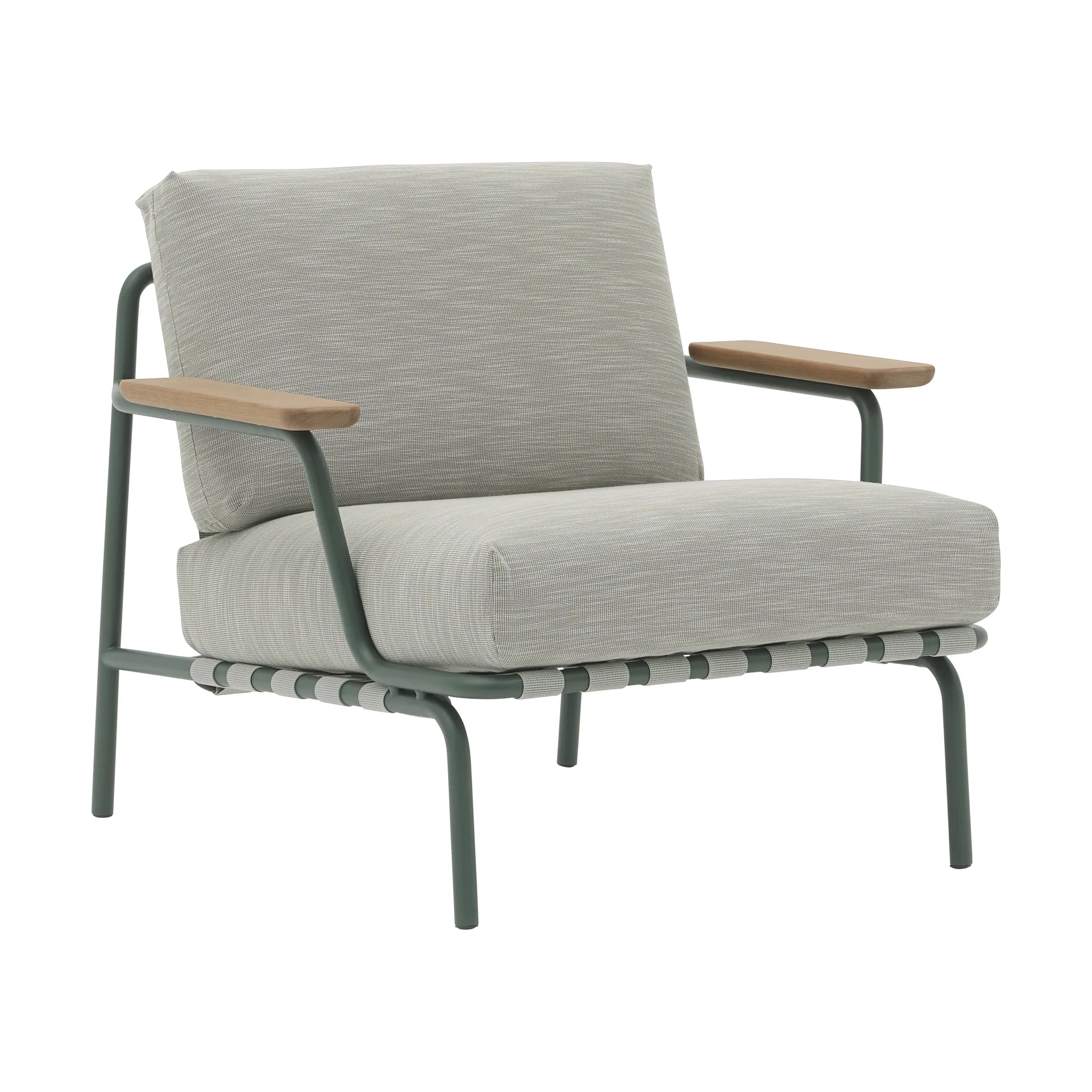 Settle Lounge Chair πολυθρόνα, Ribbed Weave 2 Dark green Muuto