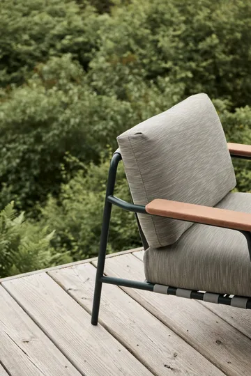 Settle Lounge Chair πολυθρόνα - Ribbed Weave 2 Dark green - Muuto
