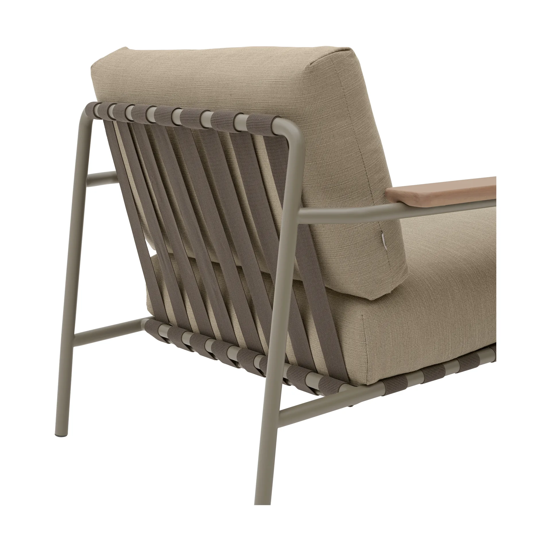 Settle Lounge Chair πολυθρόνα, Ribbed Weave 5 Taupe Muuto