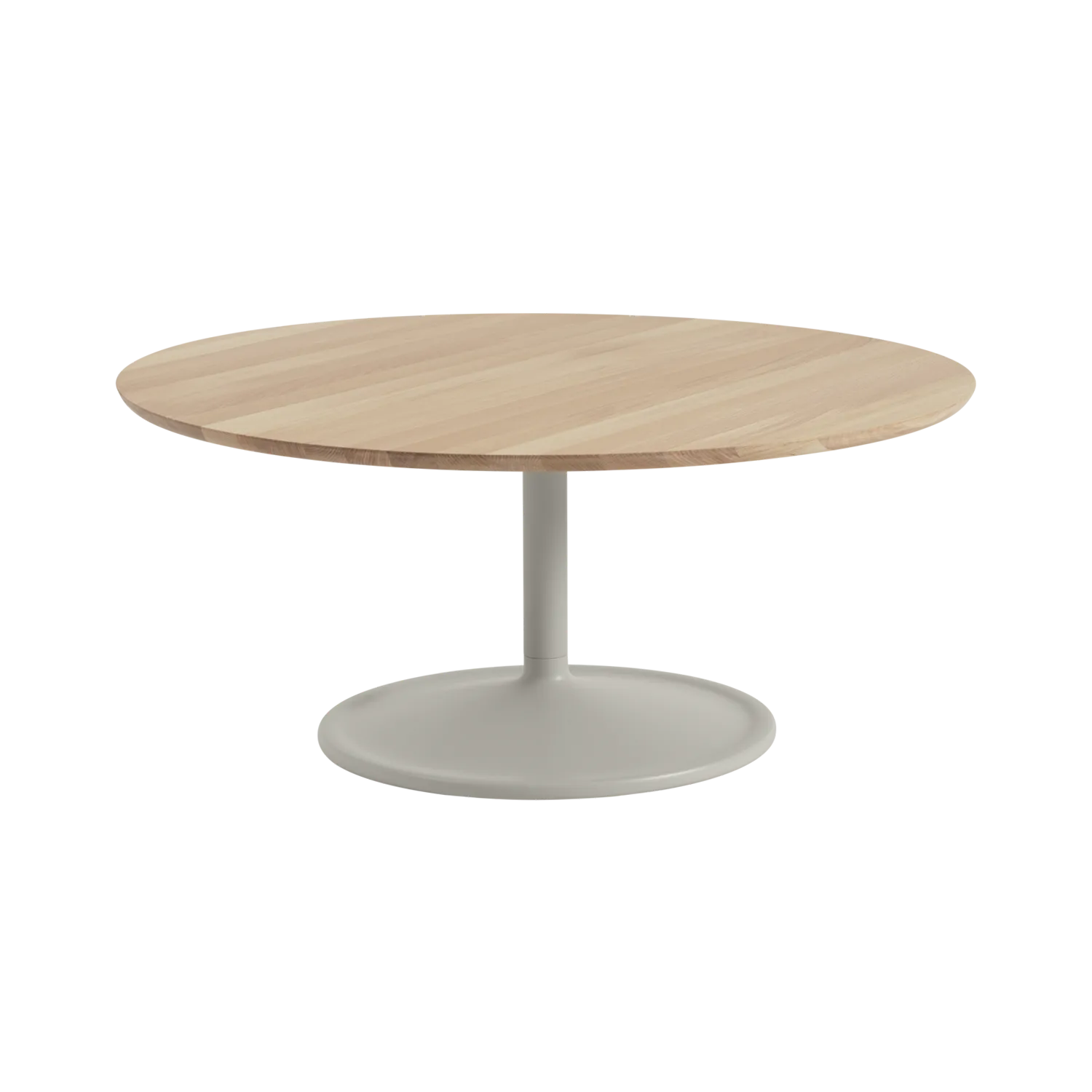 Soft τραπεζάκι σαλονιού Ø95 εκ., Solid oak-grey Muuto