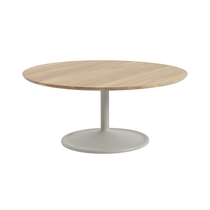 Soft τραπεζάκι σαλονιού Ø95 εκ. - Solid oak-grey - Muuto