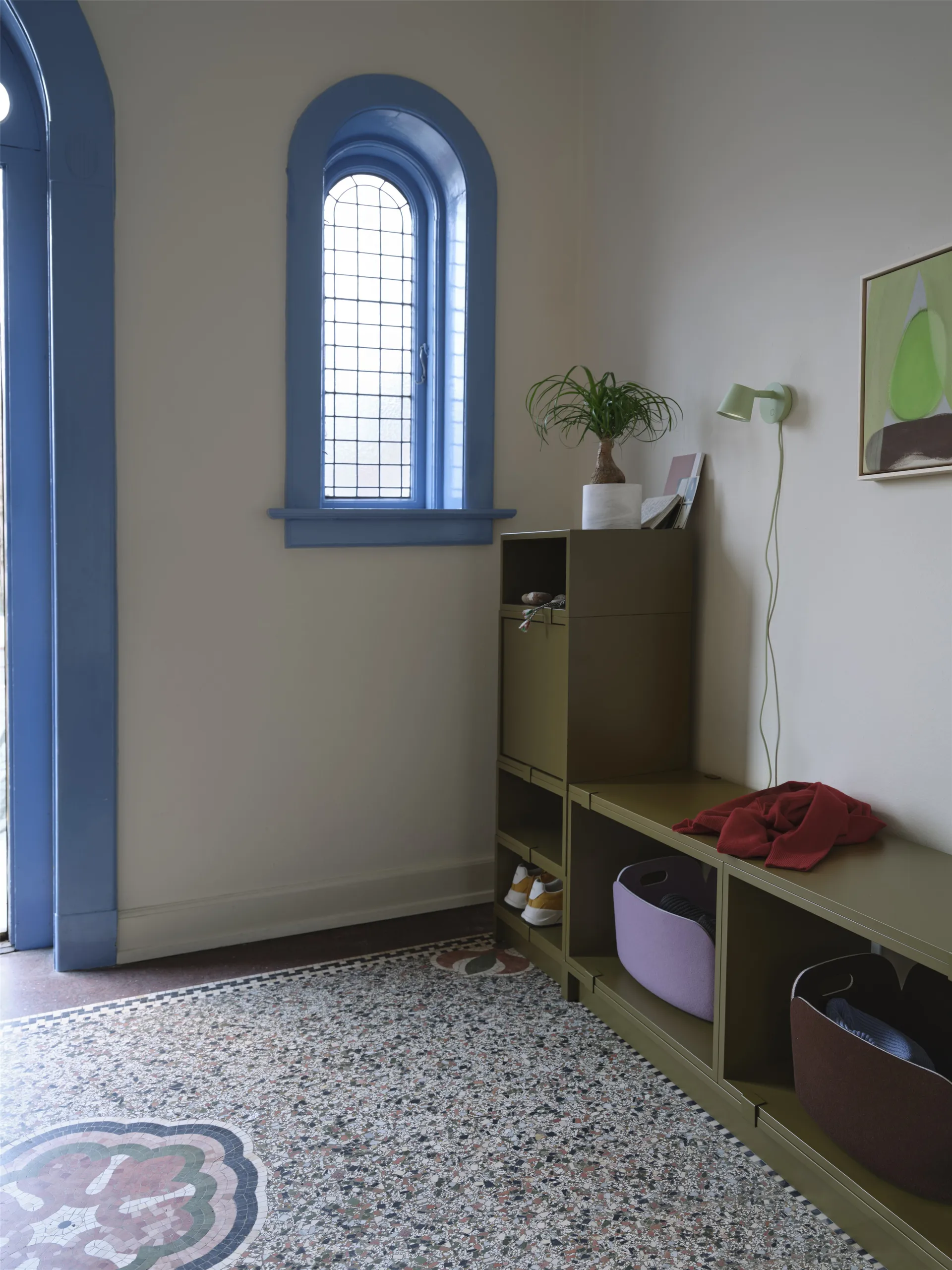 Stacked σύστημα αποθήκευσης χολ διαμόρφωση 1, Brown green Muuto