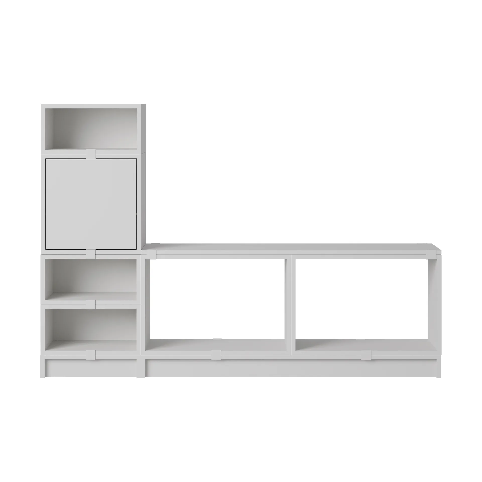 Stacked σύστημα αποθήκευσης χολ διαμόρφωση 1, Grey Muuto