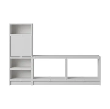 Stacked σύστημα αποθήκευσης χολ διαμόρφωση 1 - Grey - Muuto