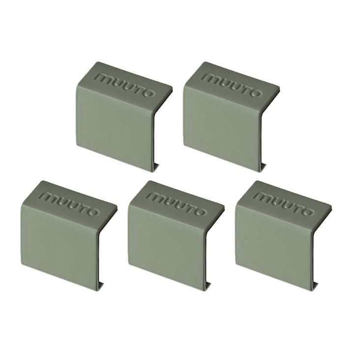 Stacked 2.0 κλιπ, συσκευασία 5 τεμαχίων, πράσινο Muuto