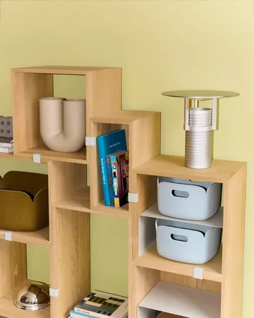 Stacked 2.0 ράφι, μεσαίο - δρυς - Muuto