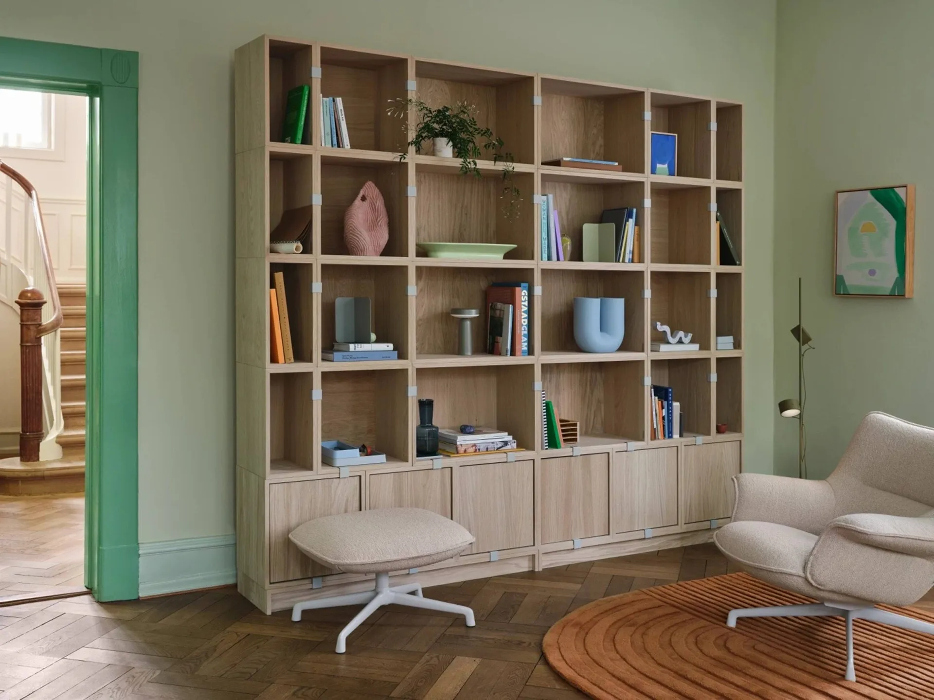 Stacked 2.0 ανοιχτό ράφι, μεγάλο, δρυς Muuto