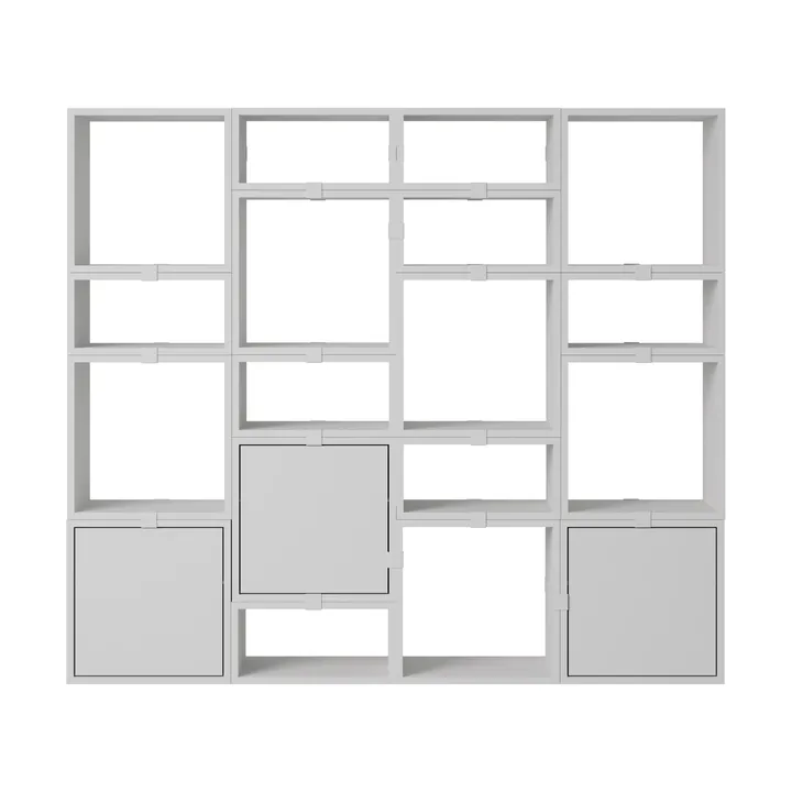 Stacked σύστημα αποθήκευσης βιβλιοθήκη διαμόρφωση 4 - Grey - Muuto