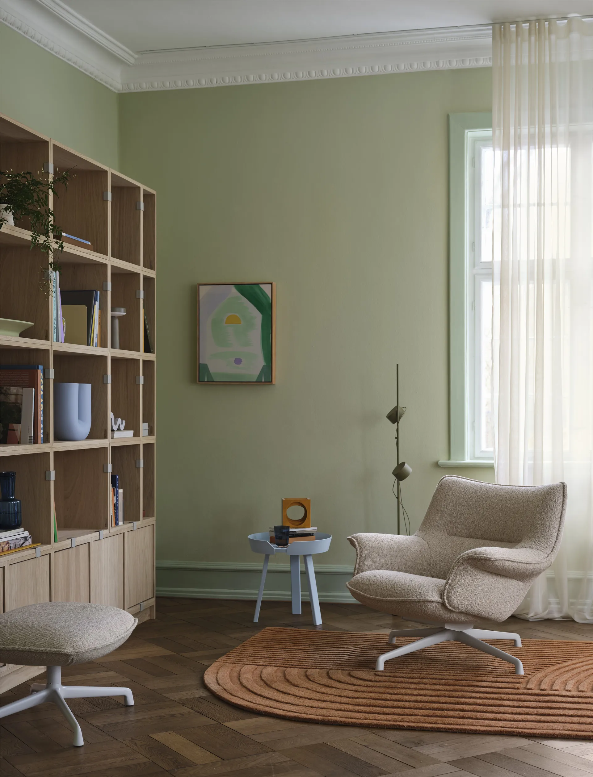 Stacked σύστημα αποθήκευσης Bookcase Configuration 1, Brown Green Muuto