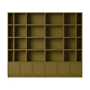 Stacked σύστημα αποθήκευσης Bookcase Configuration 1 - Brown Green - Muuto
