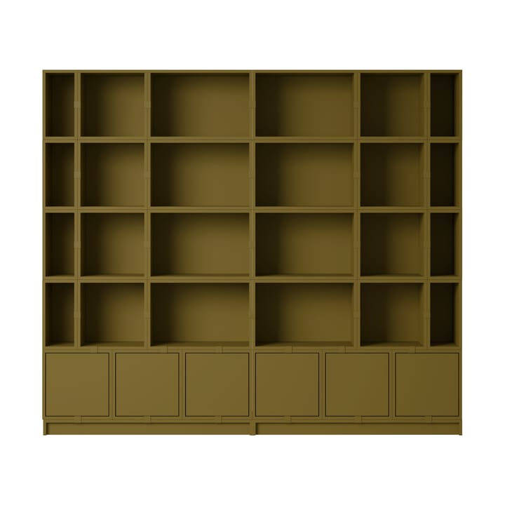 Stacked σύστημα αποθήκευσης Bookcase Configuration 1 - Brown Green - Muuto