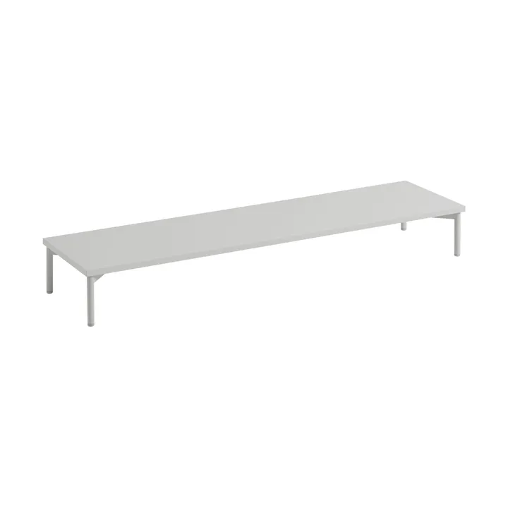 Stacked σύστημα αποθήκευσης podium w. tube base 131x35 cm - Grey/Grey - Muuto