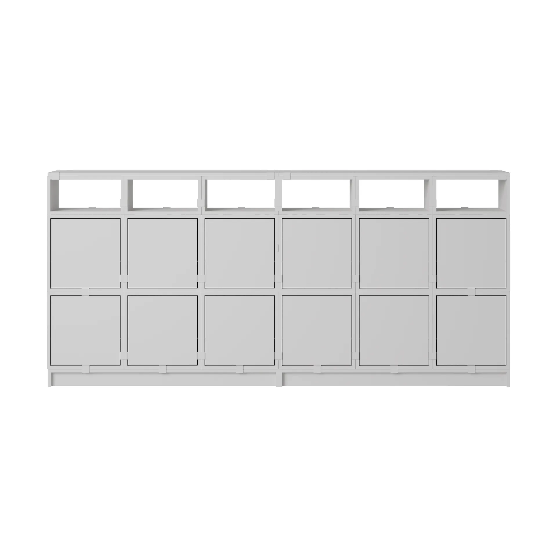 Stacked σύστημα αποθήκευσης sideboard διαμόρφωση 1, Grey Muuto