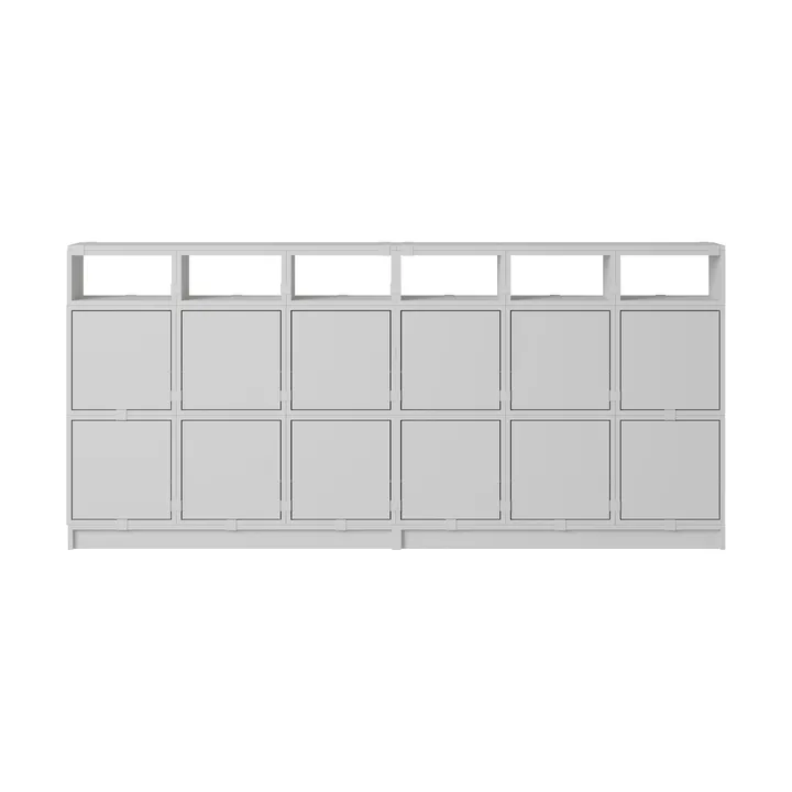 Stacked σύστημα αποθήκευσης sideboard διαμόρφωση 1 - Grey - Muuto