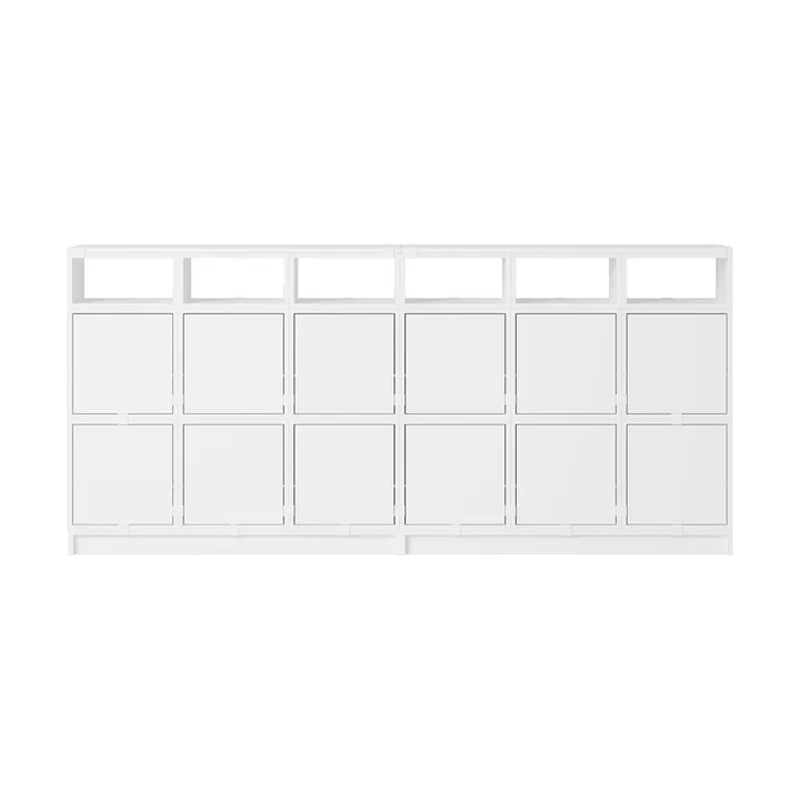 Stacked σύστημα αποθήκευσης sideboard διαμόρφωση 1 - White - Muuto