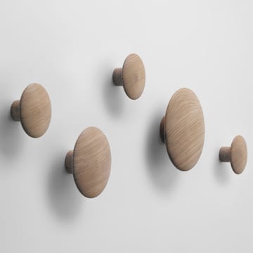 The Dots άγκιστρα κρεμάστρας Συσκευασία 5 τεμαχίων - δρυς - Muuto