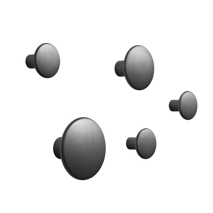 The Dots μεταλλικό άγκιστρο ρούχων Συσκευασία 5 τεμαχίων, μαύρο Muuto