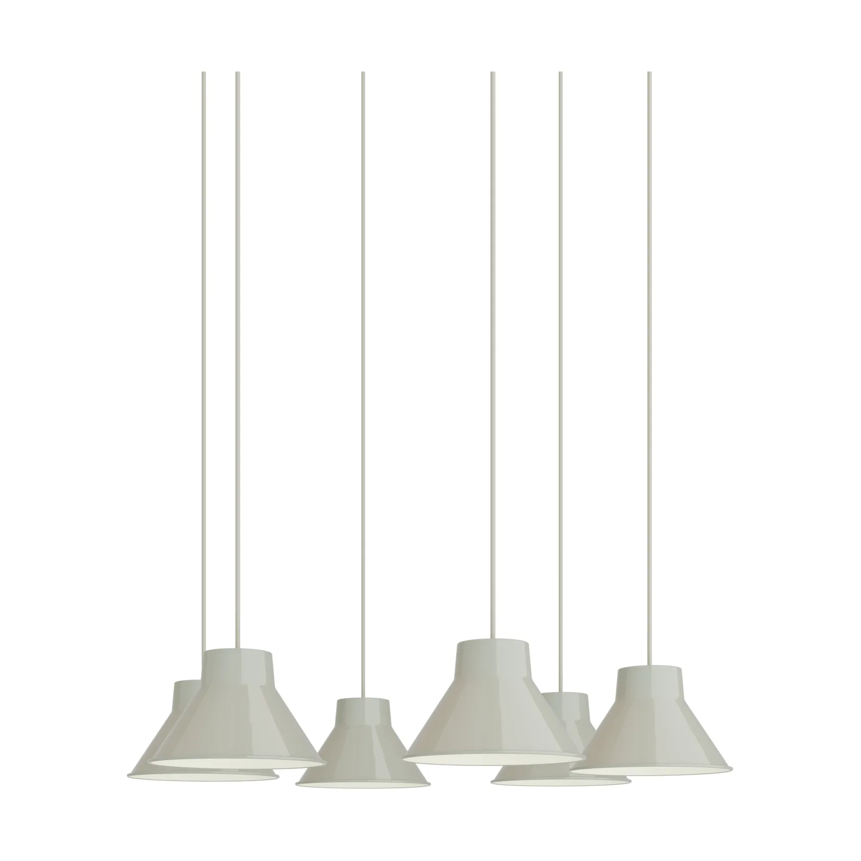 Top Pendant Cluster 6 κρεμαστό φωτιστικό, Γκρι, Ø21 εκ. Muuto