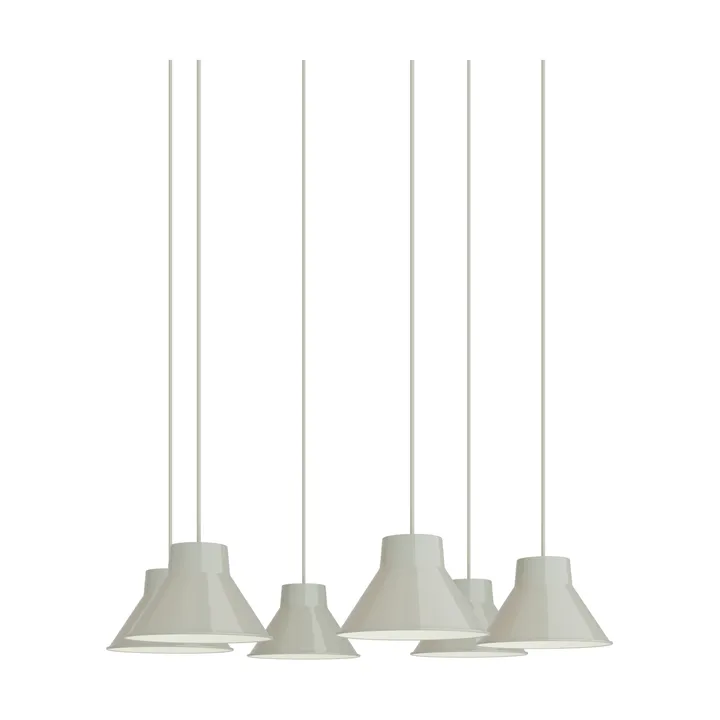 Top Pendant Cluster 6 κρεμαστό φωτιστικό - Γκρι, Ø21 εκ. - Muuto