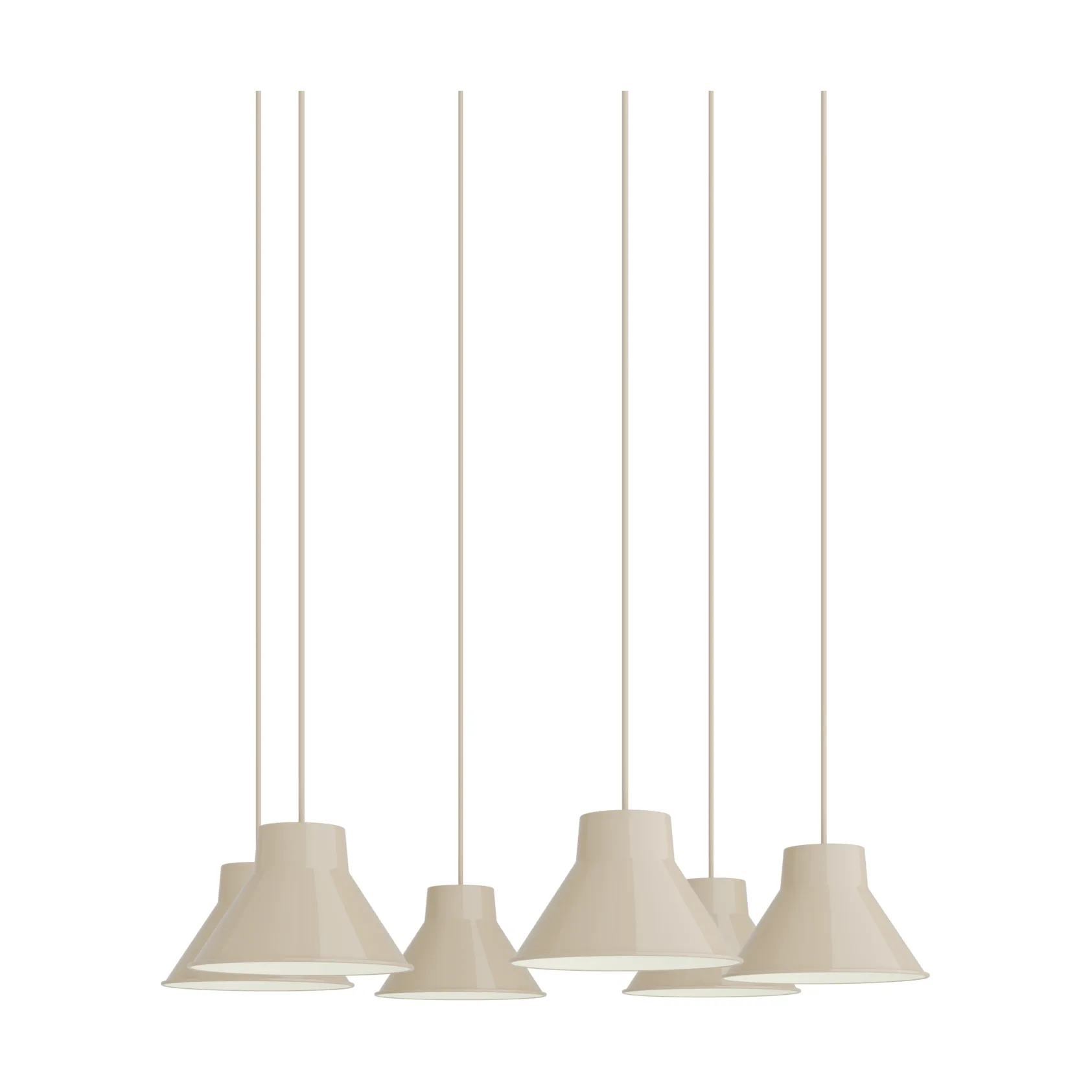 Top Pendant Cluster 6 κρεμαστό φωτιστικό, Sand, Ø21 εκ. Muuto