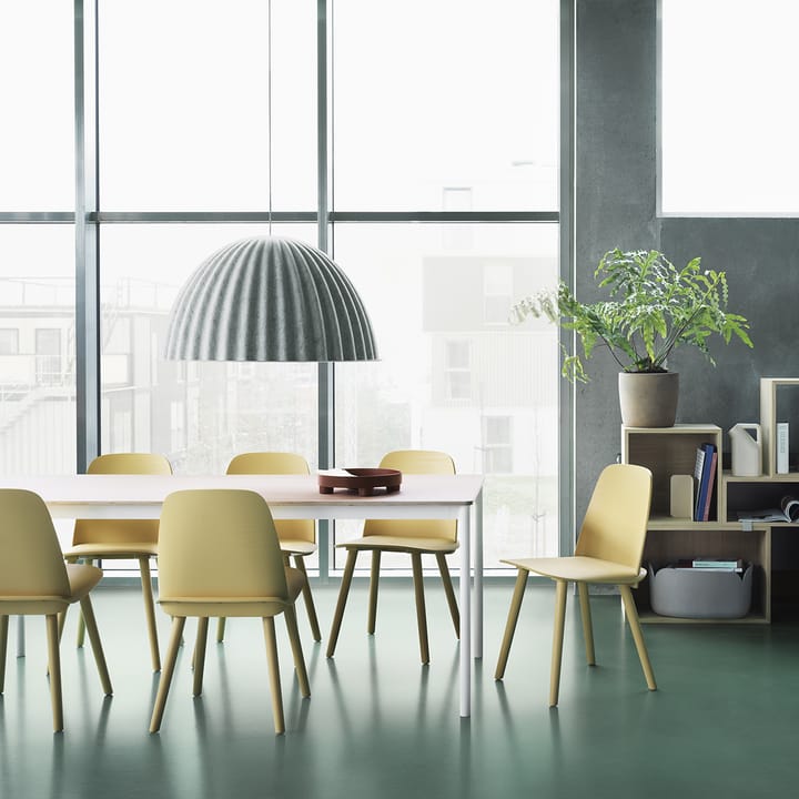 Under the Bell φωτιστικό οροφής Ø 82 cm, λευκό μελανζέ Muuto