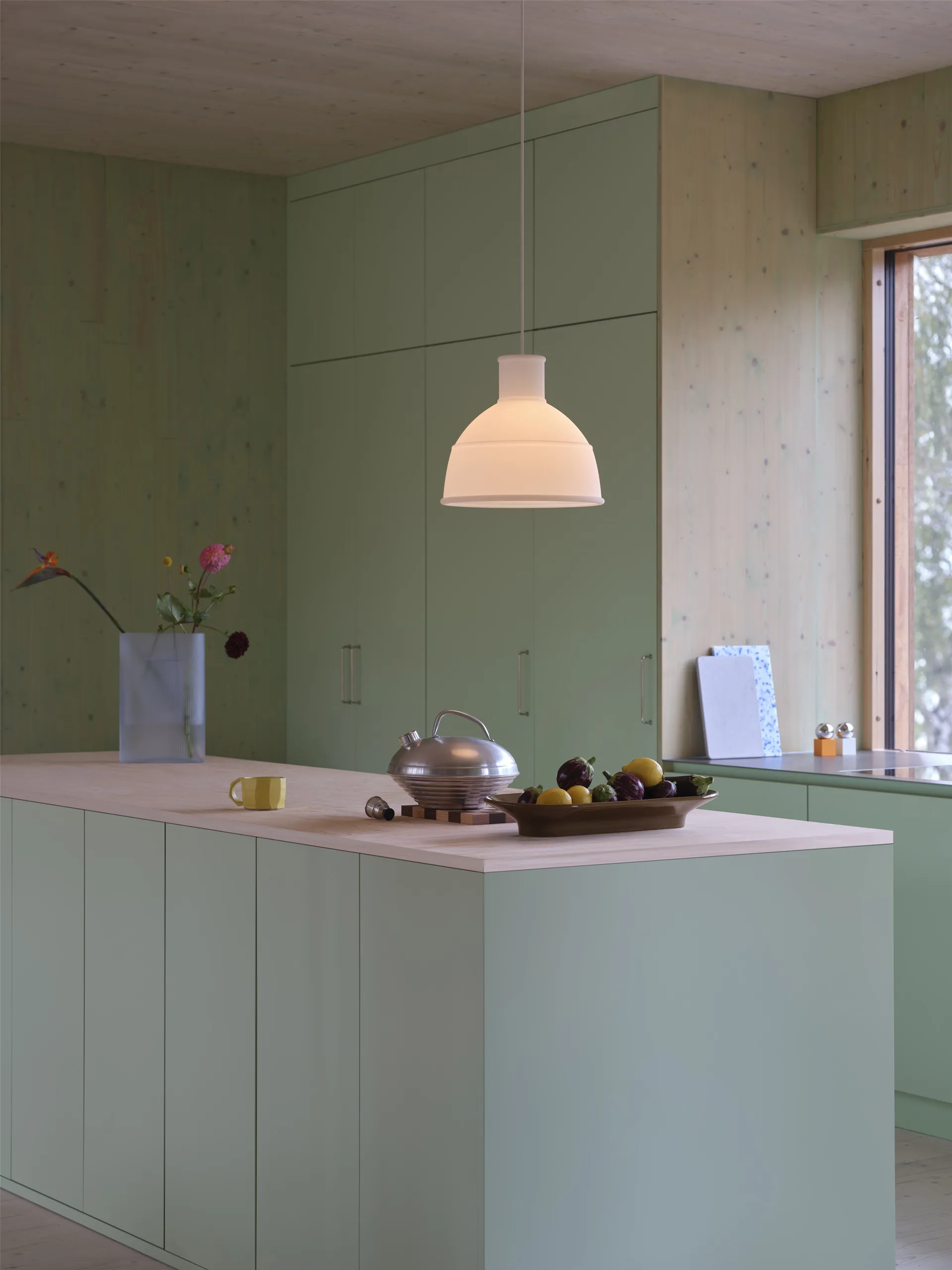 Unfold κρεμαστό φωτιστικό, Translucent white Muuto