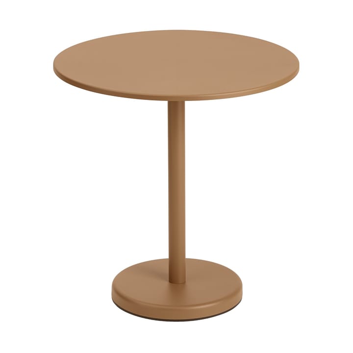 Γραμμικό ατσάλινο τραπέζι καφέ V2 Ø70 εκατοστά Burnt orange - undefined - Muuto