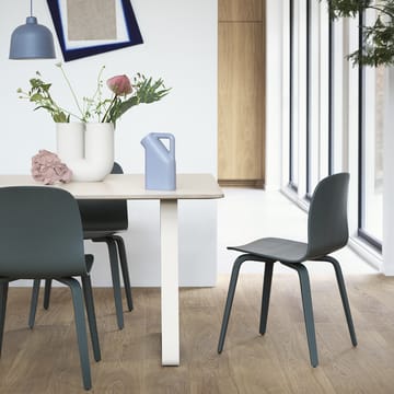 Καρέκλα Visu με ξύλινη βάση - Dark green - Muuto