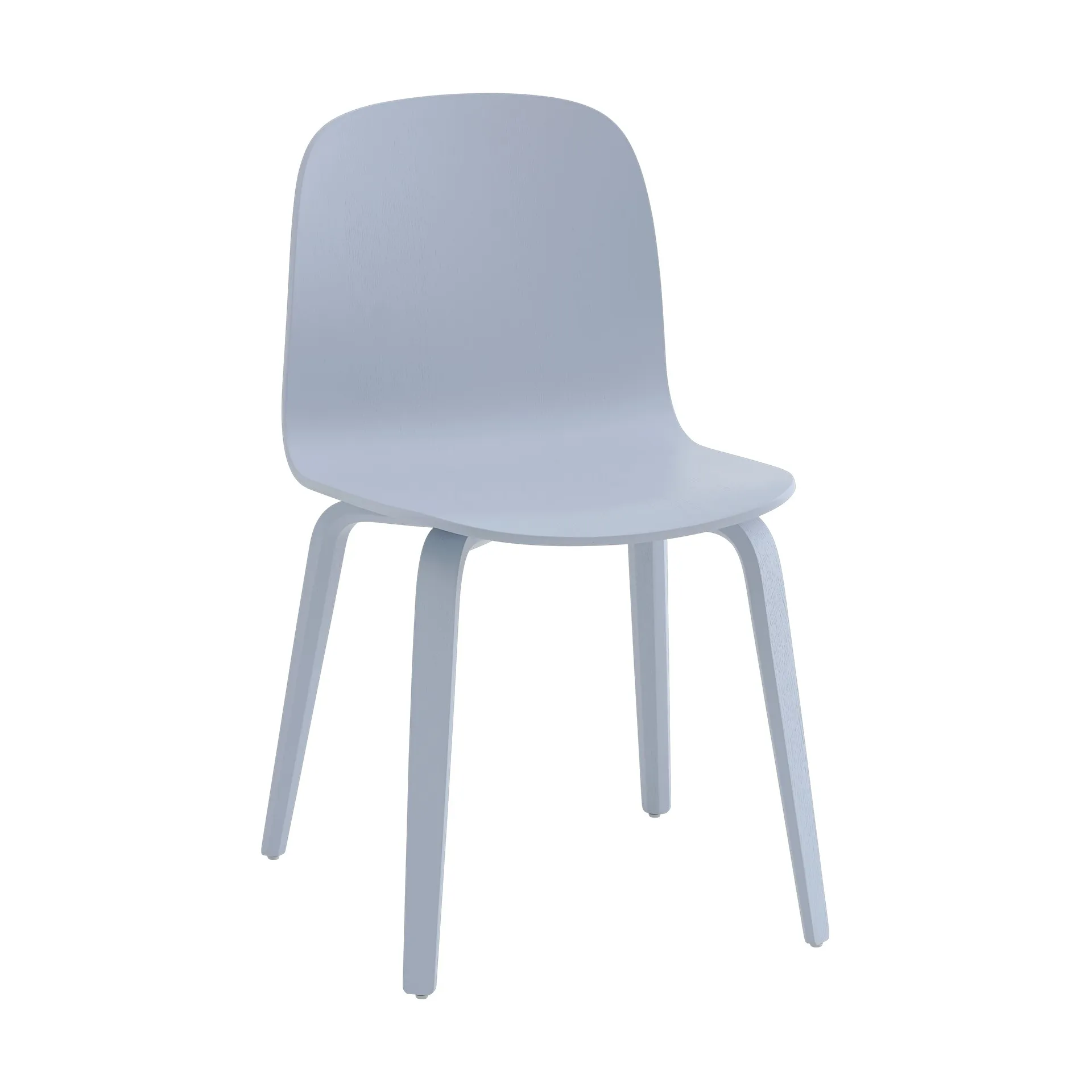 Καρέκλα Visu με ξύλινη βάση, Light blue Muuto